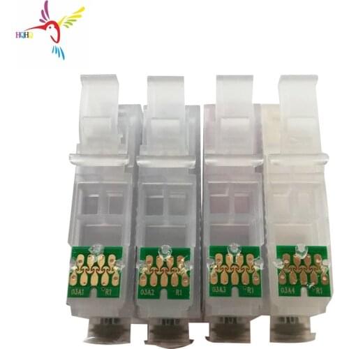 Refill Ink Cartridge T03A1-T03A4 for Epson WorkForce WF-2810/WF-2830/WF-2835/WF-2850 Printer with One Time Chip Singe Use