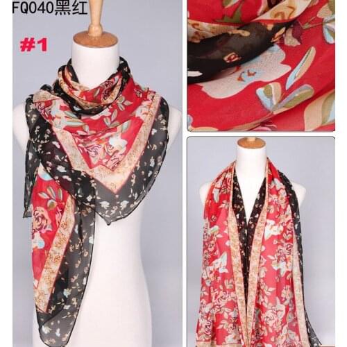 10pcs/lot girls printe design style flower shawls chiffon silk muslim plain head popular long wrap scarves/scarf 160*50cm