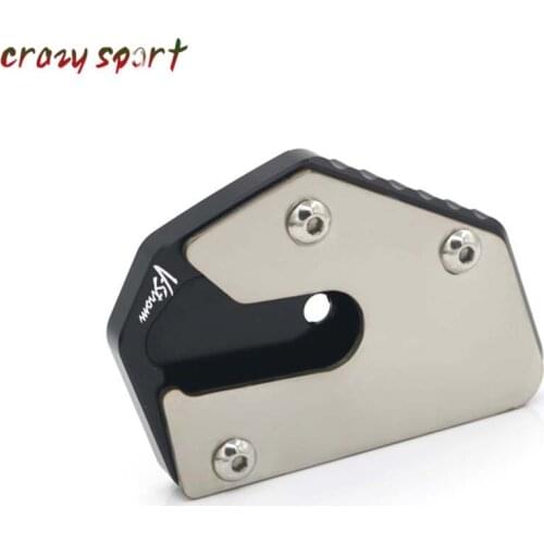 2020 Stand Extension Support Plate For SUZUKI V-STROM Vstrom DL650 650 650XT Side enlarger pad CNC Logo