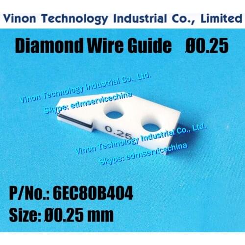 6EC80B404 Diamond Wire Guide Ø0.25mm A101 for precision taper cutting for Makino CNC WireCut EDM Machines, edm parts 6EC.80B.404