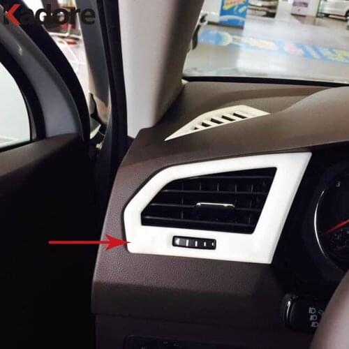 Car Interior Accessories For Volkswagen For VW Tiguan MK2 2017 2018 2019 Matte Air Vent AC Outlet Frame Cover Trims Sticker LHD
