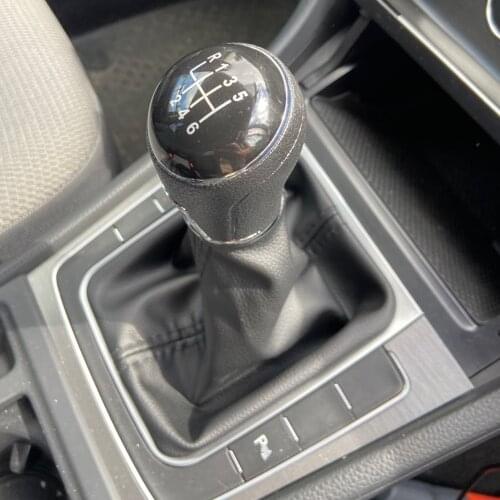Car 5 6 Speed For VW Golf 7 A7 MK7 GTI GTD 2013 2014 2015 2016 2017 2018 Gear Stick Level Shift Knob PU Leather Cover
