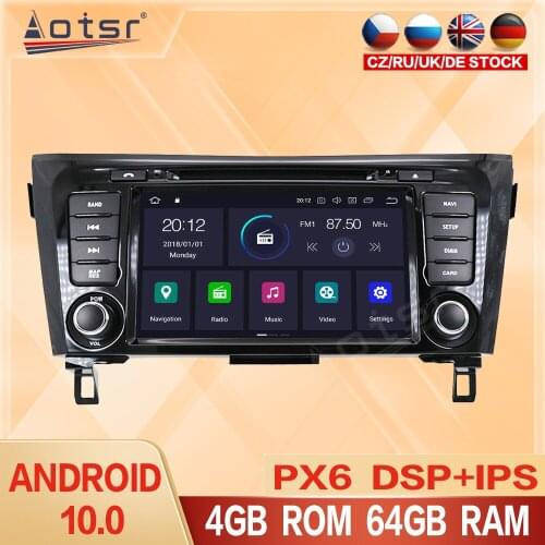 Android 10.0 64GB DSP Car Radio Multimidia Video Player GPS For Nissan Qashqai 1 J10 2006 - 2013 2 din DVD Player Screen Unit HD