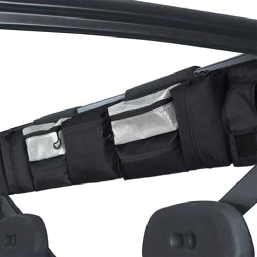 Large-capacity Car Roll-bar Storage Bag For Wrangler LJ TJ JK JL 1955-2020 Organizing Kit Roll Cage Car Accessories