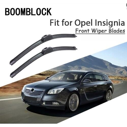 BOOMBLOCK 2PCS High Quality Front Windshield Wiper Blades For Opel Insignia 1th I 2017 2016-2008 Accessories