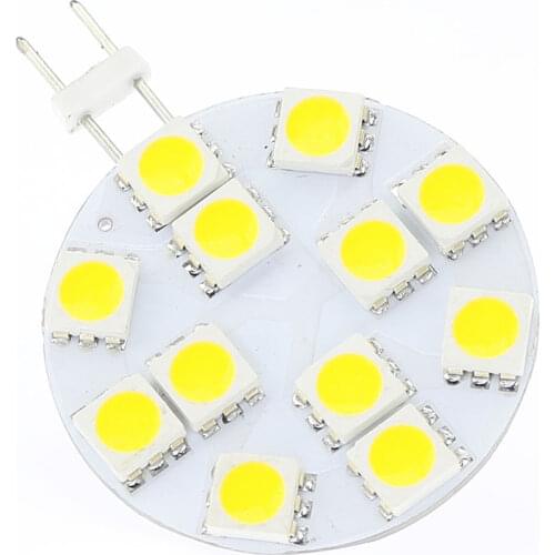 12 Led 5050 SMD Dimmable G4 Lamp 12V&24V bi-pin AC/DC10-30V Boat Marine Home Mobies