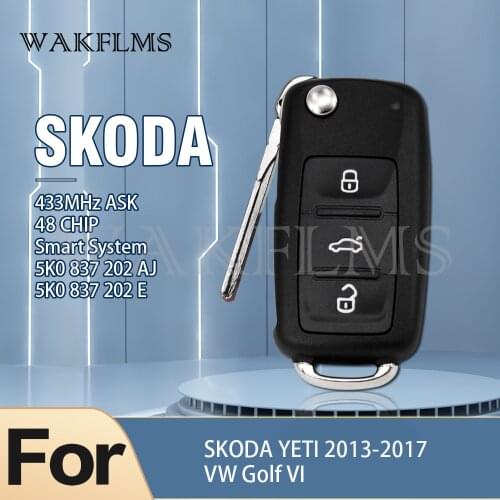 For Keyless Skoda Superb VW Golf Caddy Beetle Polo Jetta 5K0837202AJ 5K0 837 202 AJ 5K0 837 202 E 5K0837202E 3T0837202N