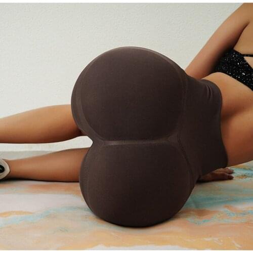 Womens seamless peach buttocks yoga shorts high waist slimming tights sexy sports quick-drying fitness shorts women