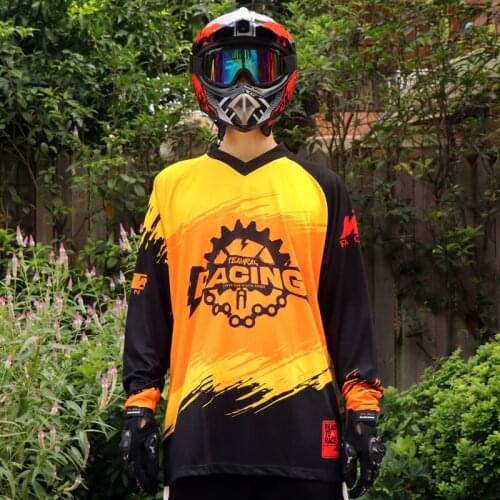 MTB Racing team Motocross ,rappelling cycling , mountain bike motorcycle Moisture absorption and perspiration jersey shirt