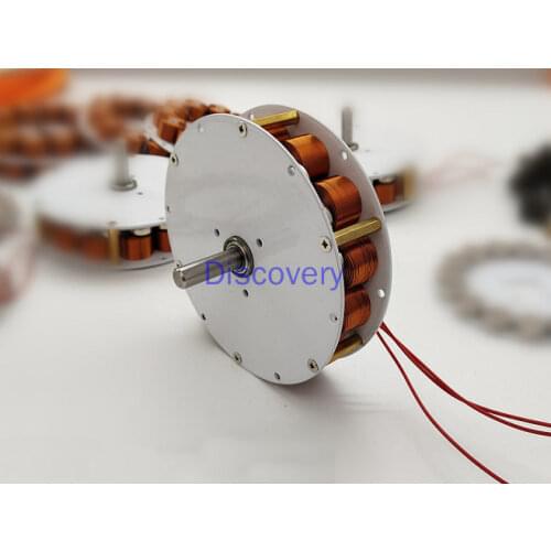 Quality Guarantee 50w Mini Disc Iron Core Generator Strong Magnetic Low Speed Multi-pole Three-phase Ac Generator