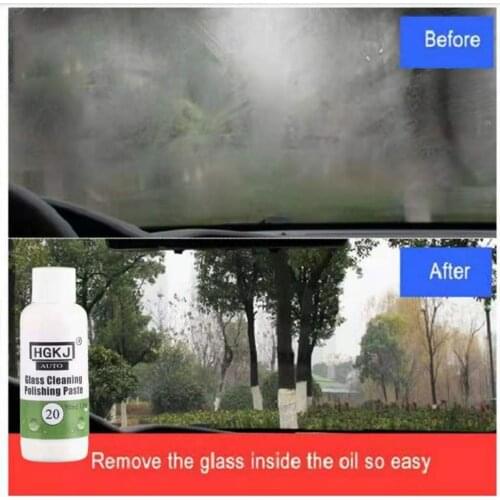 HGKJ-20-50ml Auto Glass Oil Film Cleaning and Polishing Glass Cleaning Windshield Cleaner Glass Scratch Remover Car Accessories