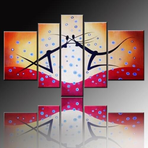 High Skills Artist Handmade Modern Abstract Group Oil Painting on Canvas Funny Modern Art Pictures for Friend Unique Gift