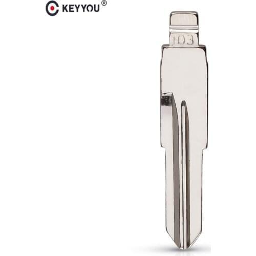 KEYYOU NO. 103 Car Flip Key Blade For Old MG Morris Garage 3 Modified Folding Remote Key Shell Uncut Blade Repacemet