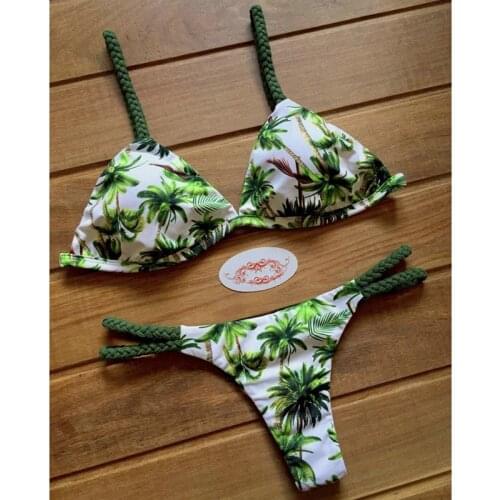 QINJOYER Micro Bikini Set Thong Swimsuit Women Bathing Suits Biquini 2 Pieces Swimwear Women Swimsuit Brazilian Bikini String