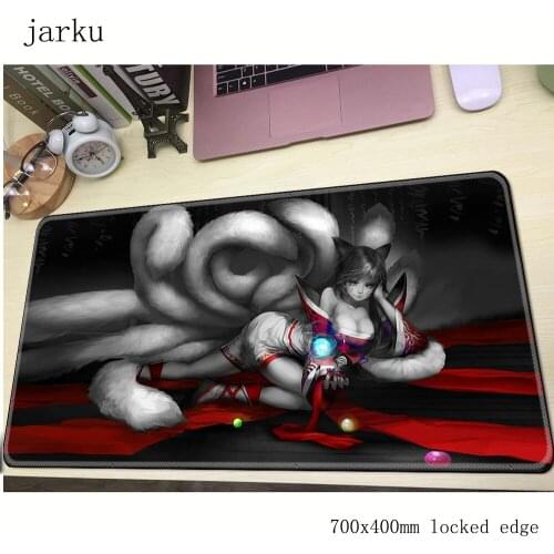 Ahri mousepad gamer 700x400X3MM gaming mouse pad large Mass pattern notebook pc accessories laptop padmouse ergonomic mat