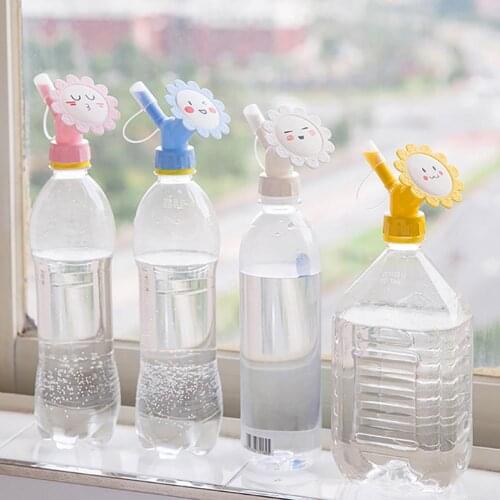 Water Cans 2 in 1 Flower Shape Beverage Bottle Spraying Nozzle Watering Can Sprinkler Head Garden Supplies Watering jardin