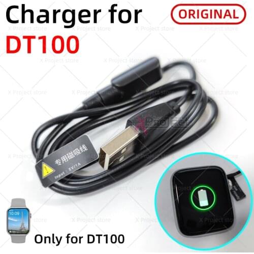 Magnetic charger Cable for DT100 smart watch DT100 smartwatch men women 2pin USB Power Charger Watches Magnet Charging Chargers