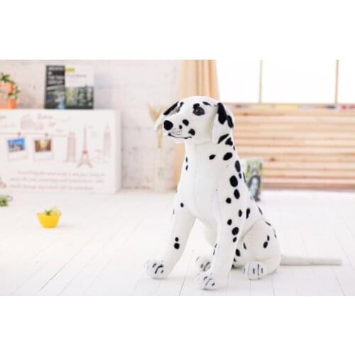 Lovely simulaiton spots dog toy big plush sitting spot dog doll gift about 60cm 1845