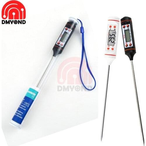 Mini Electronic LCD Digital Thermometer Pen InstrumentsTemperature Sensor for BBQ Meat Food Probe Kitchen Cooking Weather Statio