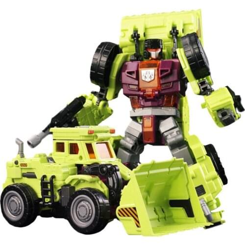 NBK 6 IN 1 Engineering Devastator Toys Cool Transformation Ko g1 Action Figure Robot Car Scraper Model Assembly Kid Toys gifts