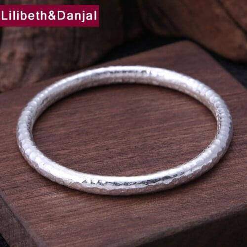 Men Women Bangle Real 925 Sterling Thai Silver Fish scale Smooth Model Love Bracelet Bangle Indian Jewelry argent 925 2020 B03