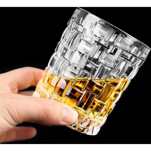 Set of 2 top quality whiskey wine glass for party club beer drinking glass cups 200902-16