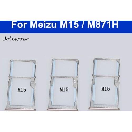New SIM Card Tray Holder For Meizu M15 SIM Card Holder Adapter Socket for Meizu M15 M871H Replacement