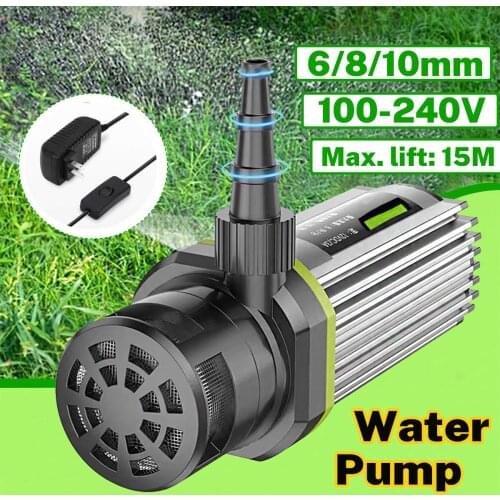 8L/min 15m DC 12V 60W Water Pump Water Circulation Submersible Water Pumps 3 Stage Water Inlets