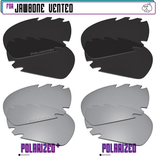 EZReplace Polarized Replacement Lenses for - Oakley Jawbone Vented Sunglasses - BlkSirP Plus-BlkSirP