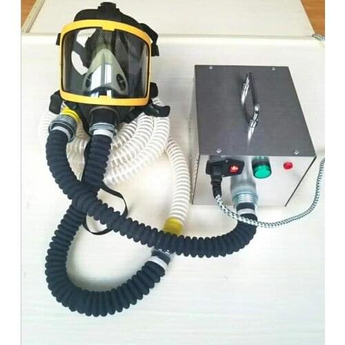 Portable electric supply long tubes air powered respirator for coal mine