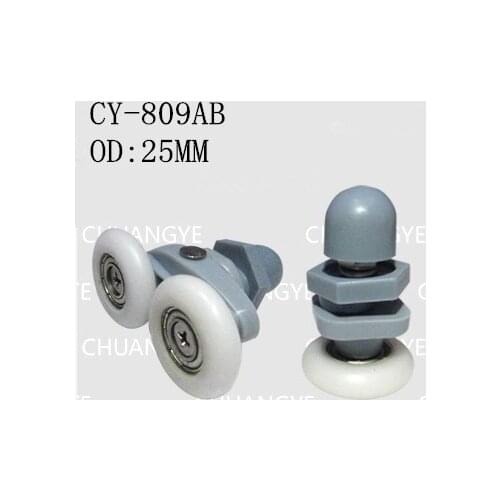 Shower room sliding door shower cabin shower room glass door roller OD:25MM