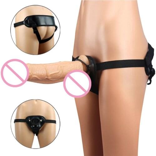 Wearable Strap on Dildo Removable Massager Adult Realistic Stimulator for Women Lesbian Couples