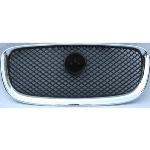RollsRover Front Bumper Grille Grill Chrome Surrounding Black Mesh for Jaguar XF XFR 2009-2011 OEM C2Z14892