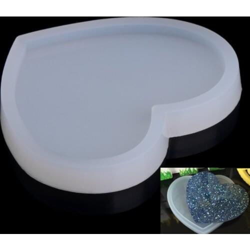 Silicone Heart Shape Pendant Mold DIY Making Jewelry Resin Casting Craft Tool