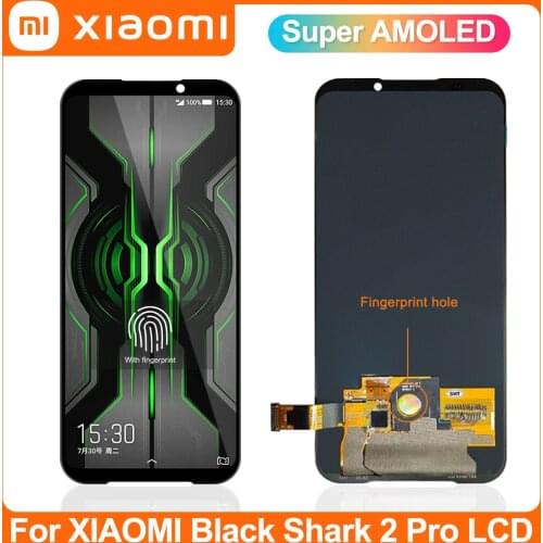 Super Amoled Screen For Xiaomi Black Shark 2 Pro LCD Display 6.39" Touch Digitizer Assembly For BlackShark 2 SKW-H0 DLT-A0