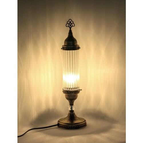 Turkish table Pyrex Blown globe Moroccan table lamp