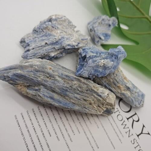 Amazing Natural Blue Crystal Spar Rough Stones And Minerals Specimen Healing Crystal Raw Gemstone For Home Decoration&Collection