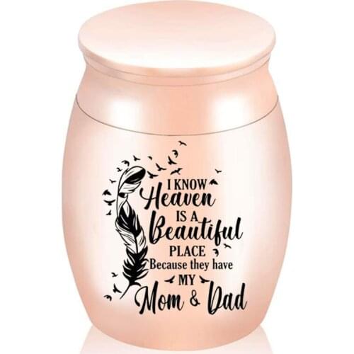 Cremation Urn, Aluminum Alloy Five-Color Optional Cremation Jar To Commemorate The Ashes Memorials Of Departed Relatives/Pets
