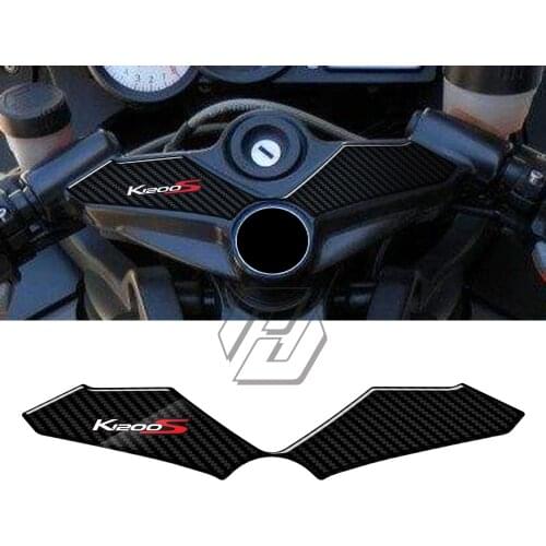 3D Carbon-look Top Triple Clamp Yoke Defender Case for BMW K1200S 2004-2008