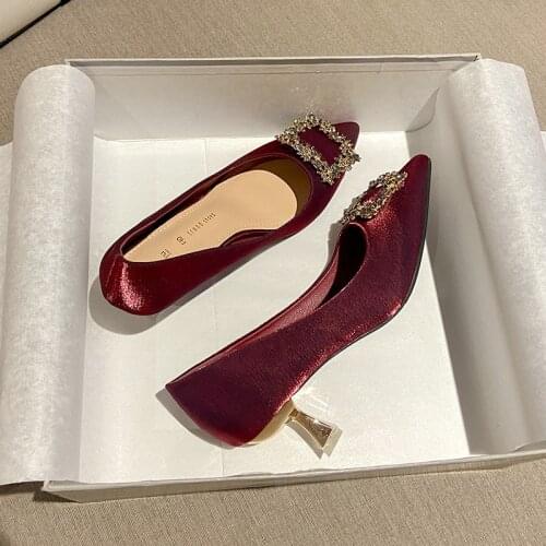 2021 Star style Women Sandals Elegant Pointed toe Slingback Summer Office Lady Shoes Fashion High heels Gladiator sandals Woman