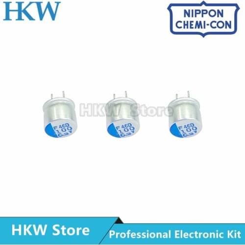 10pcs 100UF 6.3V NCC 6x5mm PSF Series Super Low ESR 6.3V100uF For Motherboard VGA Solid Capacitor NIPPON CHEMI CON 100UF6.3V 6*5