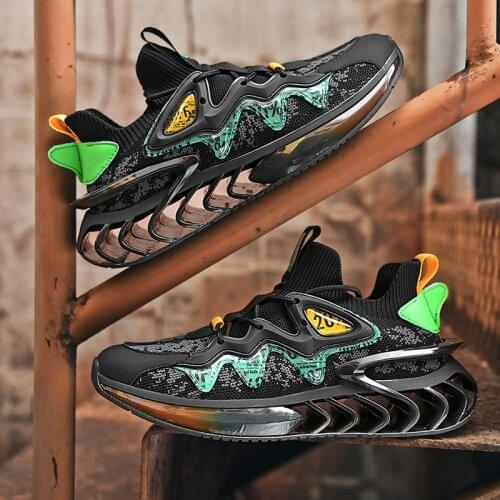 2021 Trendy Blade Sneakers Running Sock Shoes Men Mesh Sports Non-Slip Zapatillas High Quality Dropshipping Zapatos De Hombre