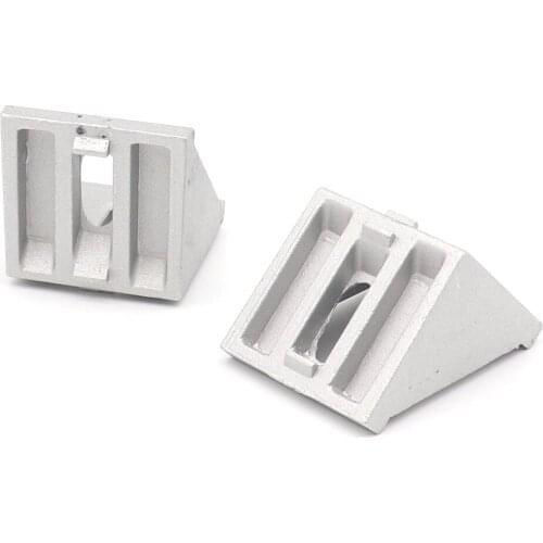 5Pcs 45 43x42x42mm European Corner Fitting Angle Aluminum X L Connector Bracket Fastener Industrial Profile