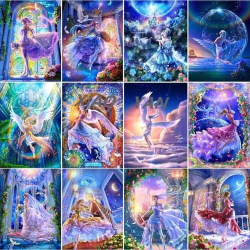 Diamond Painting Cartoon Girl Full Diamond Embroidery Cross Stitch Kits Diamond Mosaic Home Decoration