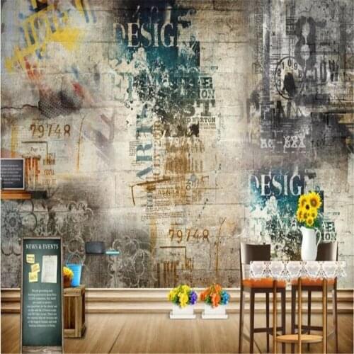 Milofi custom large mural wallpaper nostalgic retro non-woven fabric living room bedroom TV background wall decoration painting