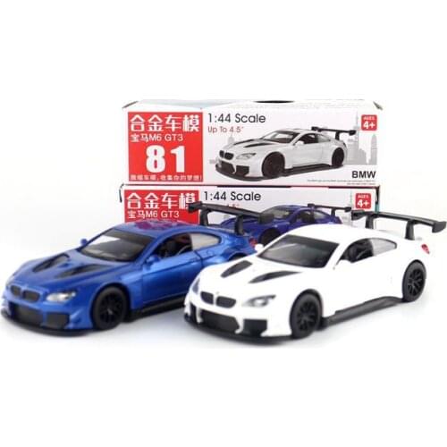 CAIPO 1:44 M6 GT3 Alloy pull-back vehicle model Diecast Metal Model Car For Boy Toy Collection Friend Children Gift