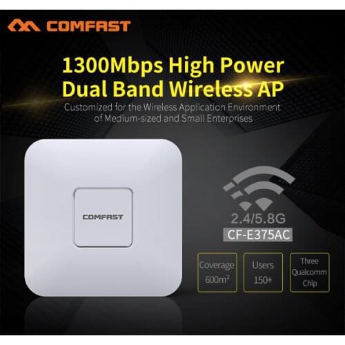 CF-E375AC COMFAST Wireless Ceiling AP 1300Mbps 802.11AC Dual Band 2.4G+5G Wifi Router Indoor AP For Big Area Coverage Access