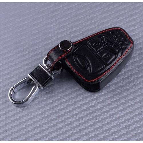 DWCX Black Car Remote Key Cover Case Fob Holder Fit For Jeep Compass Patriot Wrangler Liberty 2012