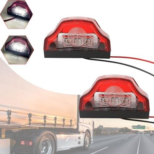 Bull License Plate Light Truck Trailer White Light 3 LEDs MK-198 License Plate Light For Trailer Car Dropshipping New Arrival