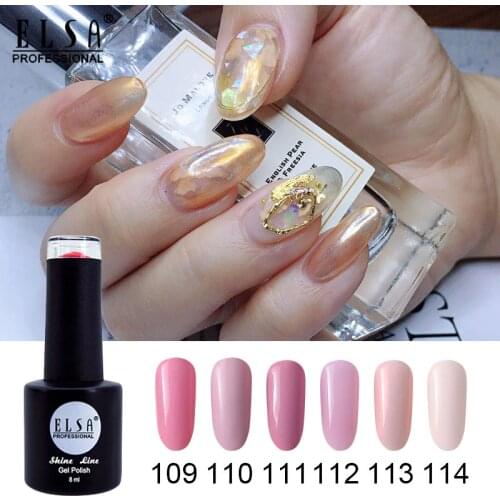120 Colors Gel Paint UV Nail Gel ELSA Soak Off Nail Art Led Nail Lacquer 8ml Glitter Bright Painting Gel Nail Polish